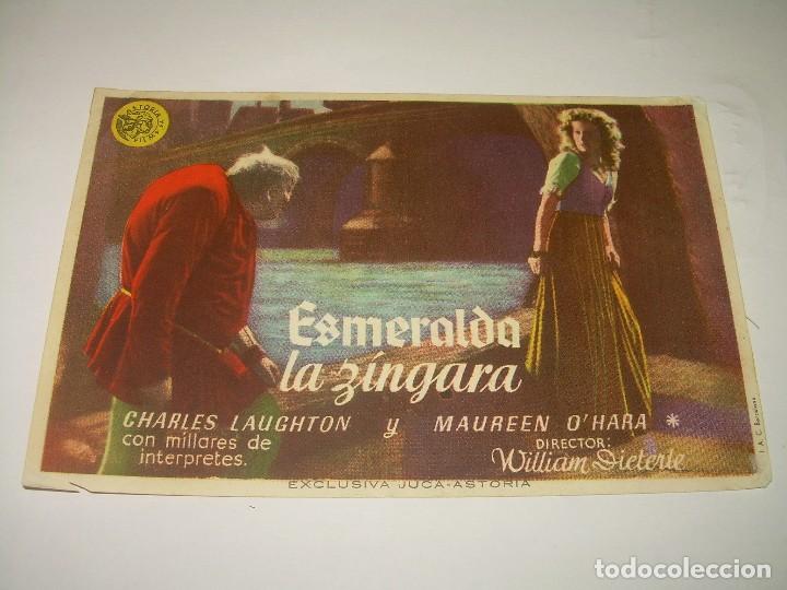 Cine: PROGRAMA DE CINE....ESMERALDA LA ZINGARA. - Foto 1