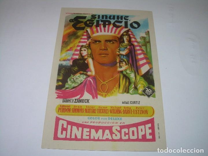 Cine: PROGRAMA DE CINE.....SINUHE EGIPCIO. - Foto 1