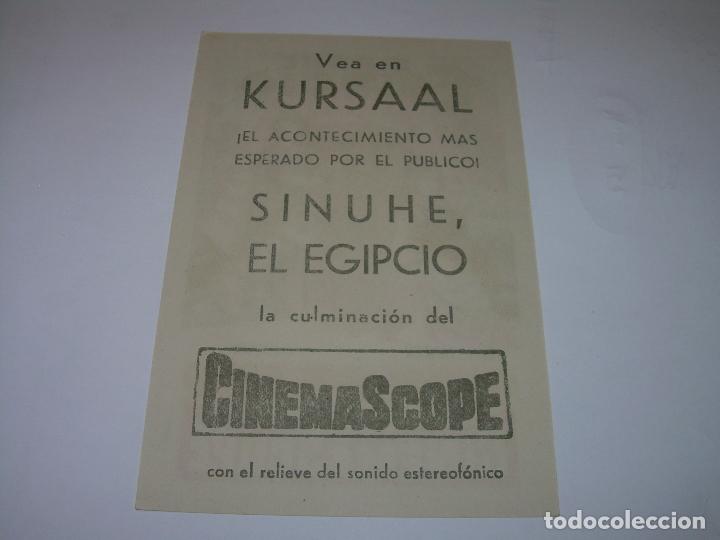 Cine: PROGRAMA DE CINE.....SINUHE EGIPCIO. - Foto 2