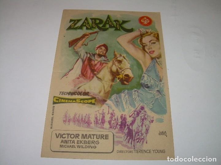 Cine: PROGRAMA DE CINE....ZARAK. - Foto 1