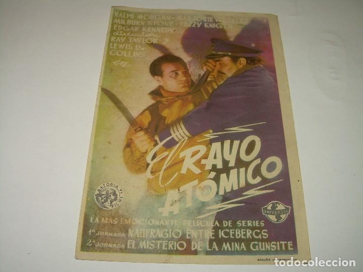 Cine: PROGRAMA DE CINE....EL RAYO ATOMICO. - Foto 1