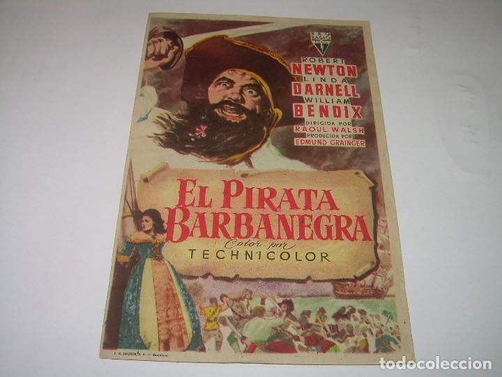 Cine: PROGRAMA DE CINE....EL PIRATA BARBANEGRA. - Foto 1