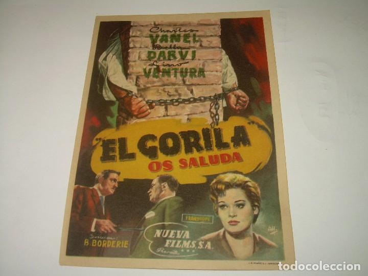 Cine: PROGRAMA DE  CINE.....EL GORILA OS SALUDA. - Foto 1