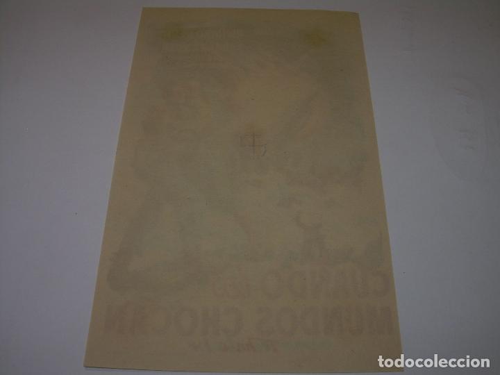 Cine: PROGRAMA DE CINE....CUANDO LOS MUNDOS CHOCAN. - Foto 2