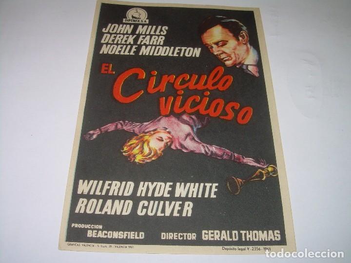  Flyers Publicitaires de films Anciens: PROGRAMA DE CINE....CIRCULO VICIOSO.