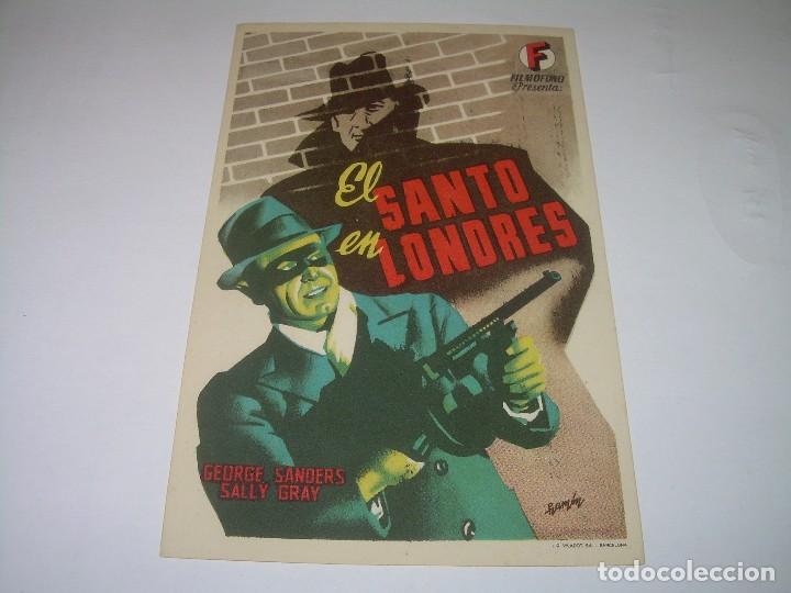 Cine: PROGRAMA DE CINE.....EL SANTO EN LONDRES. - Foto 1
