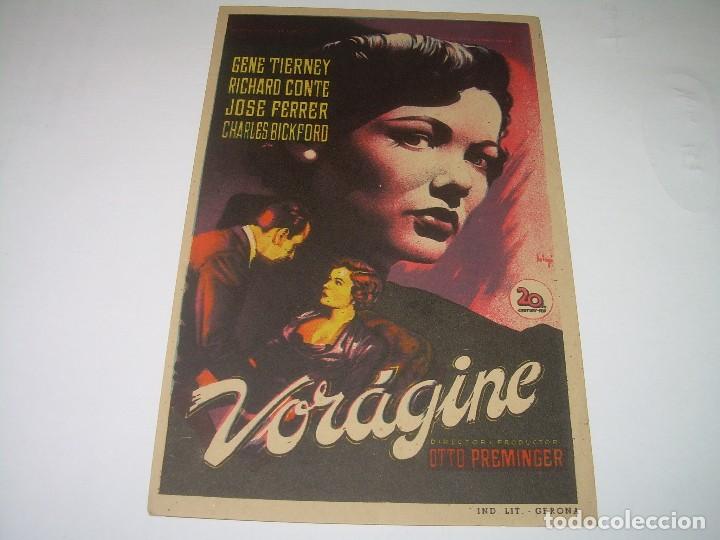  Foglietti di film di film antichi di cinema: PROGRAMA DE CINE.....VORAGINE.