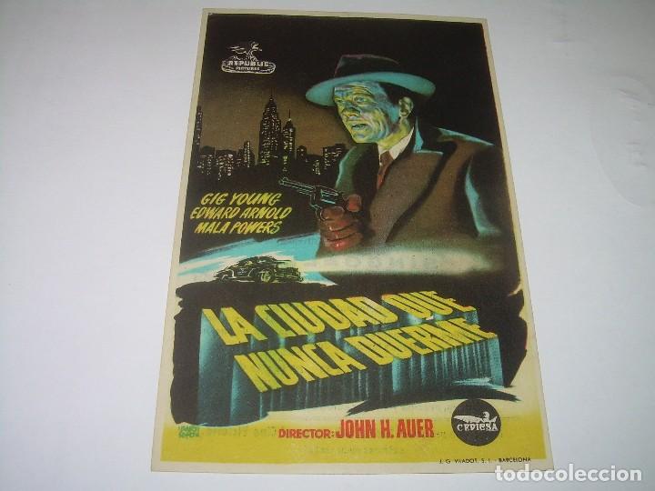 Cine: PROGRAMA DE CINE....LA CIUDAD QUE NUNCA DUERME. - Foto 1