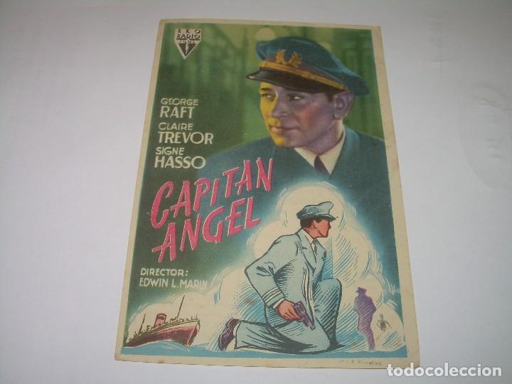Folhetos de m&atilde;o de filmes antigos de cinema: PROGRAMA DE CINE.....CAPITAN ANGEL.