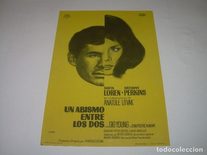Cine: PROGRAMA DE CINE.....UN ABISMO ENTRE LOS DOS. - Foto 1
