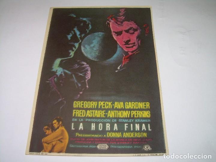 Cine: PROGRAMA DE CINE.....LA HORA FINAL.