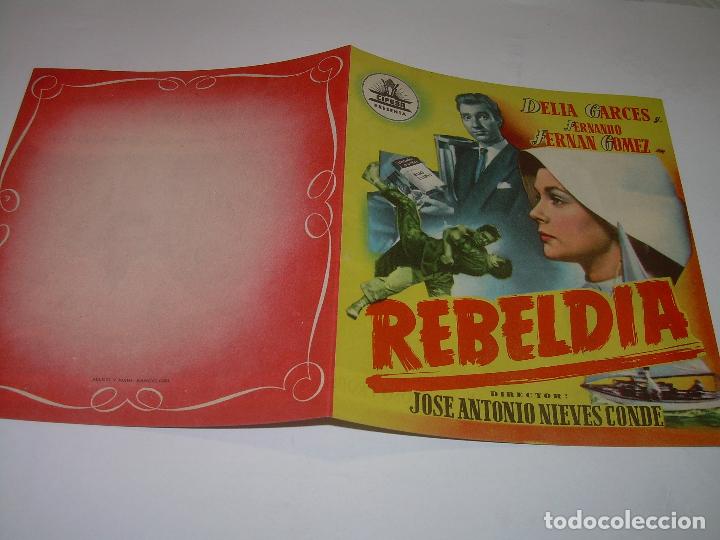 Cine: PROGRAMA DE CINE DOBLE.....REBELDIA. - Foto 3