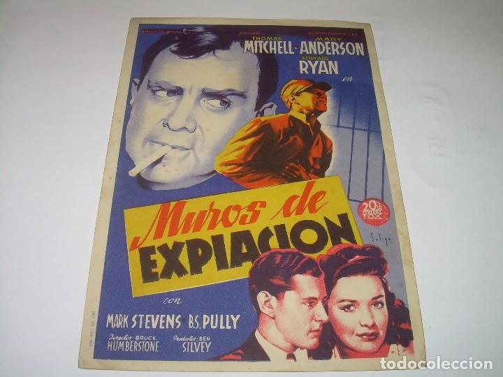 Cine: PROGRAMA DE CINE.....MUROS DE EXPIACION. - Foto 1