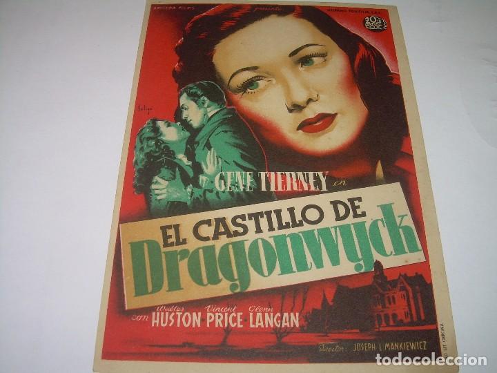 Cine: PROGRAMA DE CINE.....EL CASTILLO DE DRAGONWYCK. - Foto 1