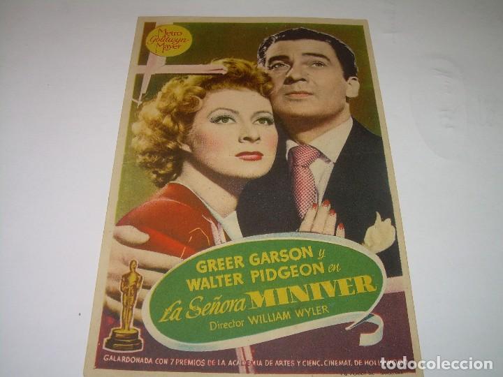 Cine: PROGRAMA DE CINE.....LA SE&Ntilde;ORA MINIVER. - Foto 1