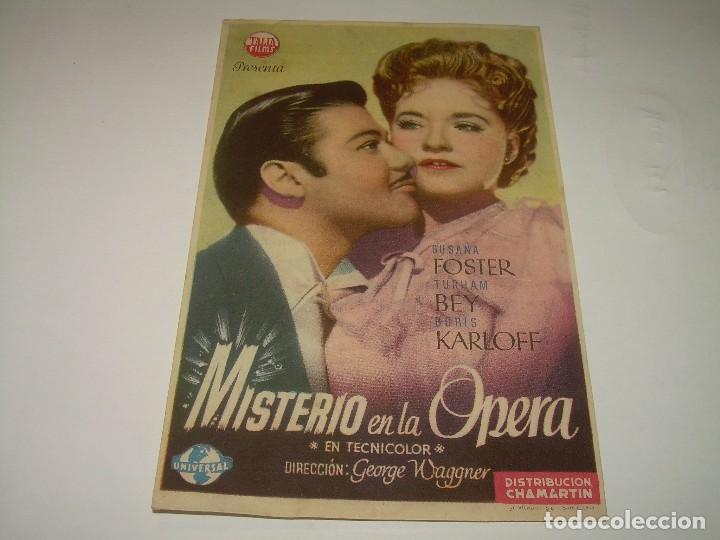 Cine: PROGRAMA DE CINE......MISTERIO EN LA OPERA.