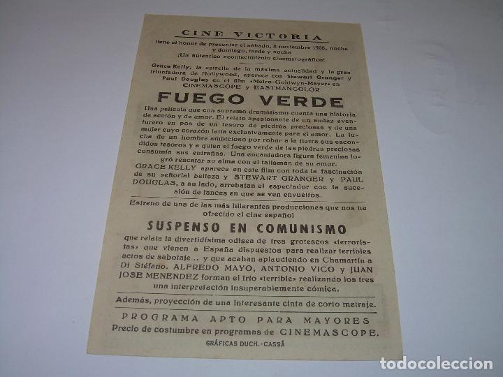 Cine: PROGRAMA DE CINE.....FUEGO VERDE. - Foto 2