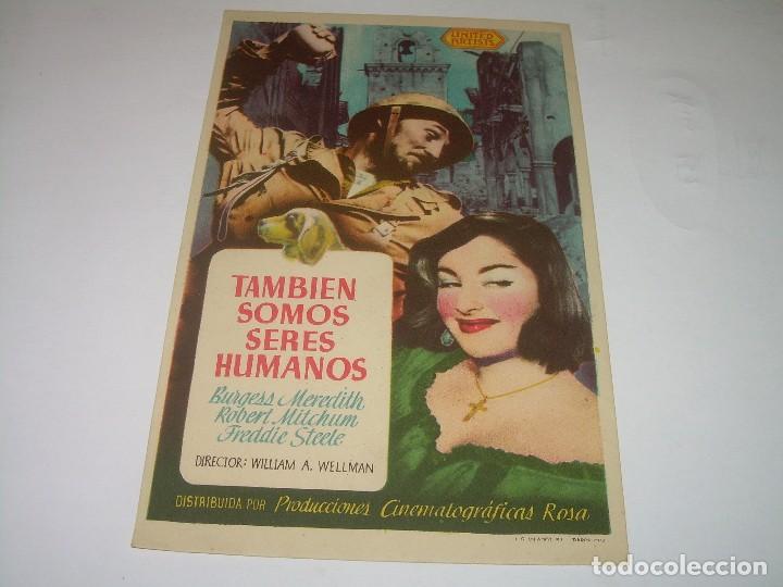 Cine: PROGRAMA DE CINE.....TAMBIEN SOMOS SERES HUMANOS.