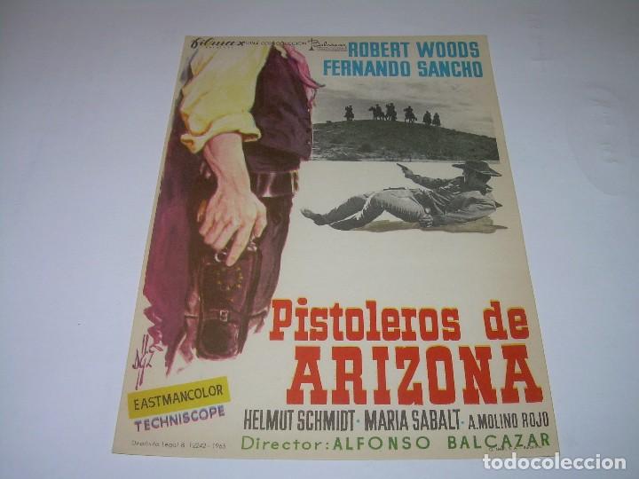 Cine: PROGRAMA DE CINE.....PISTOLEROS DE ARIZONA. - Foto 1