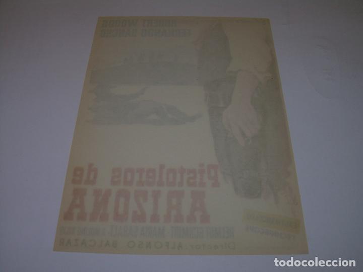 Cine: PROGRAMA DE CINE.....PISTOLEROS DE ARIZONA. - Foto 2