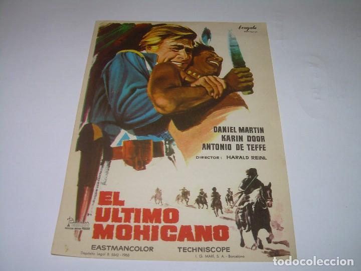 Cine: PROGRAMA DE CINE....EL ULTIMO MOHICANO. - Foto 1