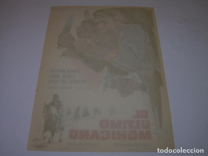 Cine: PROGRAMA DE CINE....EL ULTIMO MOHICANO. - Foto 2