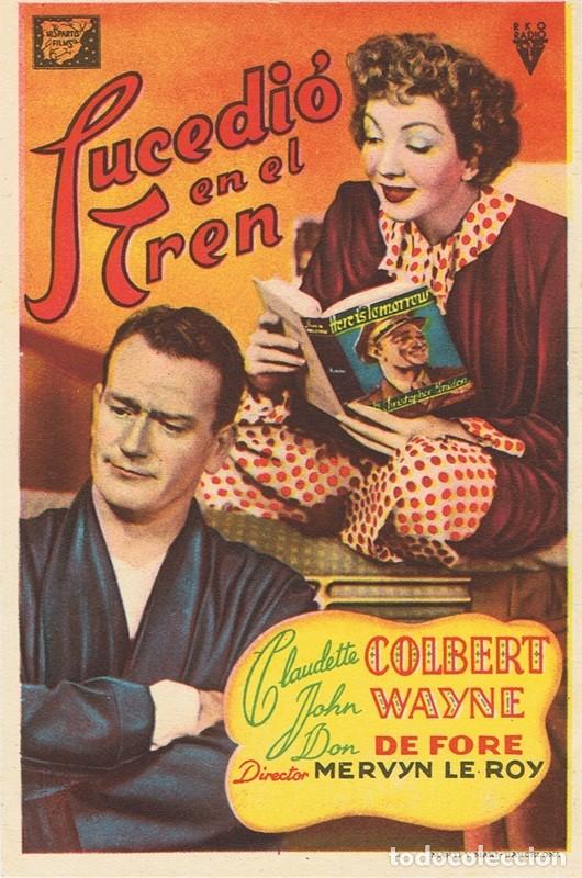 Cine: FOLLETO DE MANO &uml;SUCEDI&Oacute; EN EL TREN&uml; - Foto 1