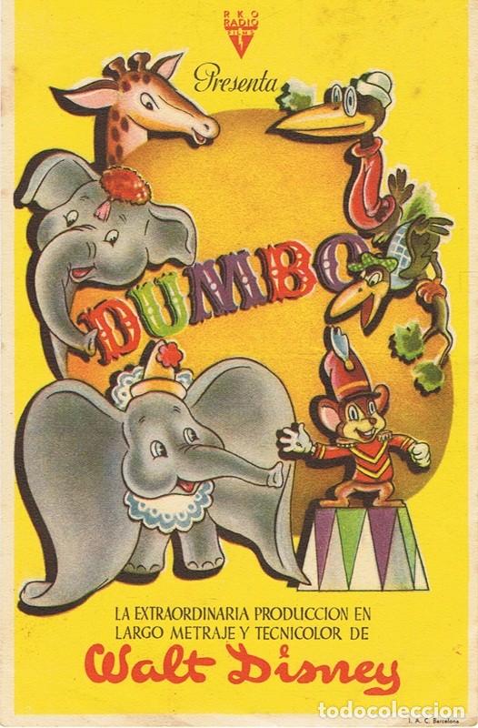 Cine: FOLLETO DE MANO &uml;DUMBO&uml; - Foto 1