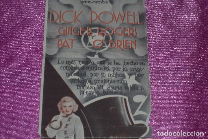 Cine: 20 MILLONES DE ENAMORADAS WARNER DICK POWELL PROGRAMA DE CINE - Foto 4