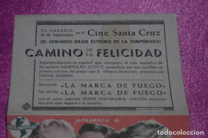 Cine: CAMINO DE LA FELICIDAD PROGRAMA DE CINE DOBLE C2 13 - Foto 5