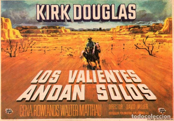 Cine: LOS VALIENTES ANDAN SOLOS, CON PUBLICIDAD - Foto 1