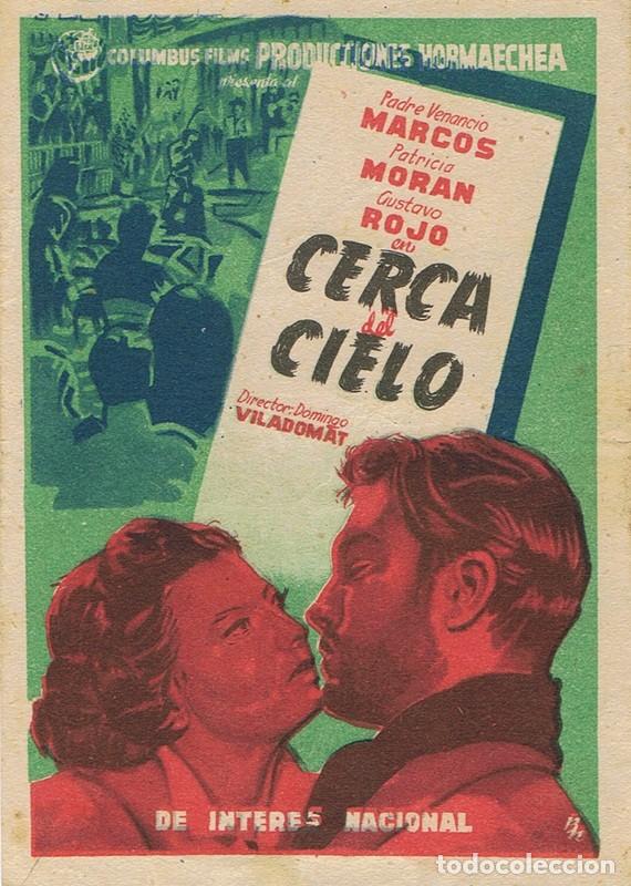 Cine: FOLLETO DE MANO &uml;CERCA DEL CIELO&uml; - Foto 1