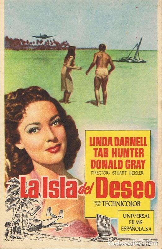 Cine: FOLLETO DE MANO &uml;LA ISLA DEL DESEO&uml; - Foto 1