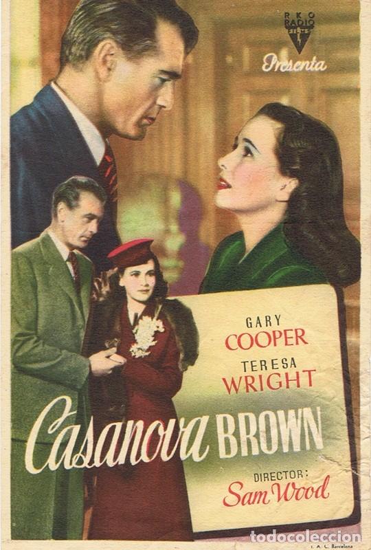 Cine: FOLLETO DE MANO &uml;CASANOVA BROWN&uml; - Foto 1