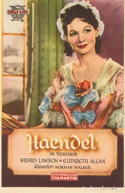 Cine: FOLLETO DE MANO &uml;HAENDEL&uml; - Foto 1
