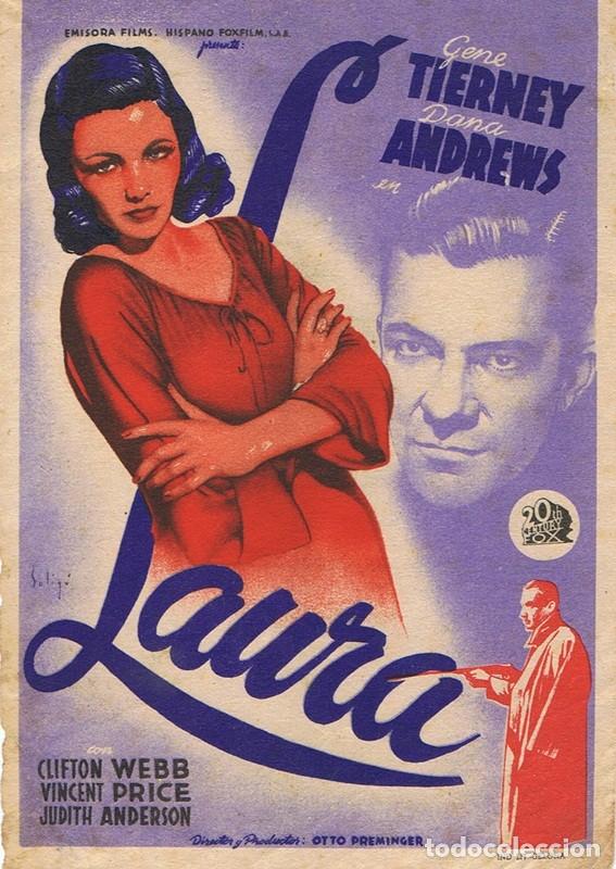 Cine: FOLLETO DE MANO &uml;LAURA&uml; - Foto 1