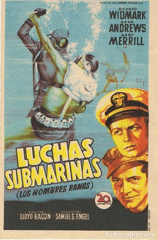 Cine: FOLLETO DE MANO &uml;LUCHAS SUBMARINAS&uml; - Foto 1