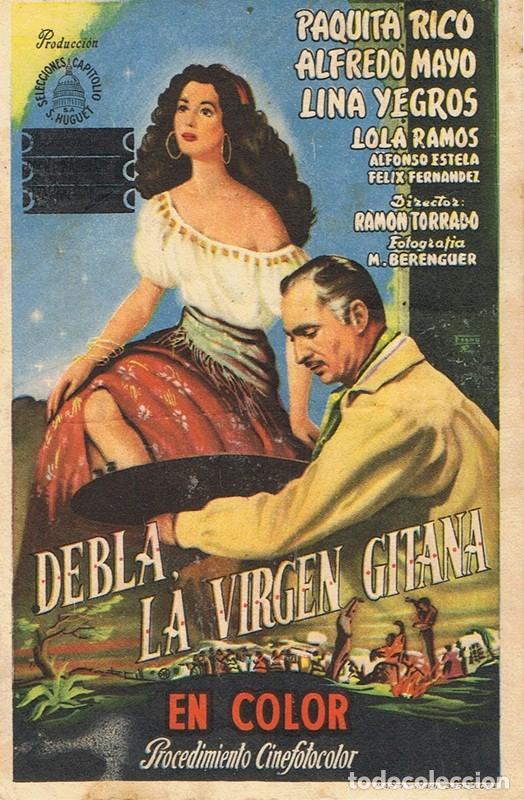 Cine: FOLLETO DE MANO &uml;DEBLA,LA VIRGEN GITANA&uml; - Foto 1