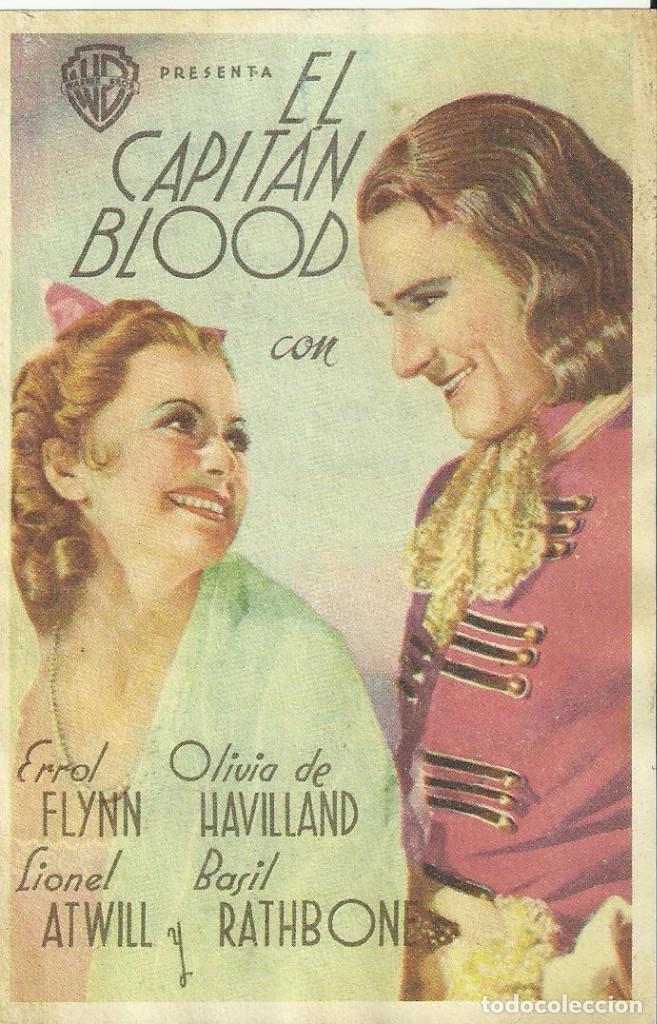 Cine: Programa de cine.El Capitan Blood.1943.Publicidad. - Foto 1