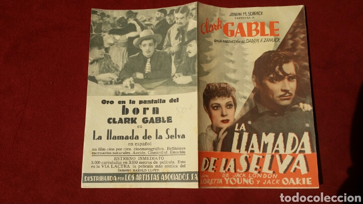 Cine: PROGRAMA DE CINE - LA LLAMADA DE LA SELVA- FOLLETO DE MANO 100% ORIGINAL - Foto 3