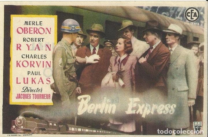 Cine: Programa Cine.Berlin Express.1949.Publicidad. - Foto 1