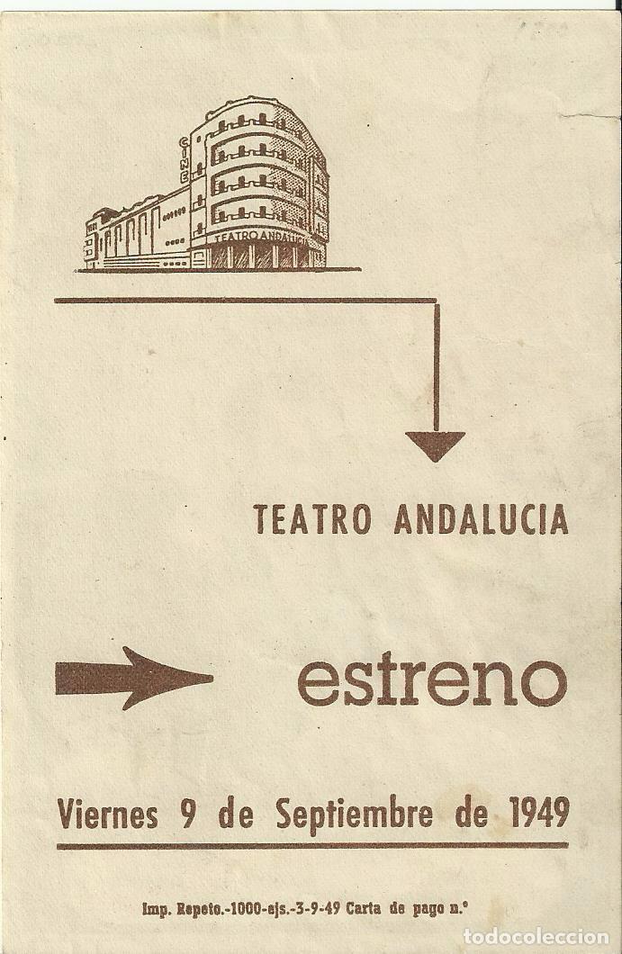 Cine: Programa Cine.En un rincon de Espa&ntilde;a.1949.Publicidad. - Foto 2