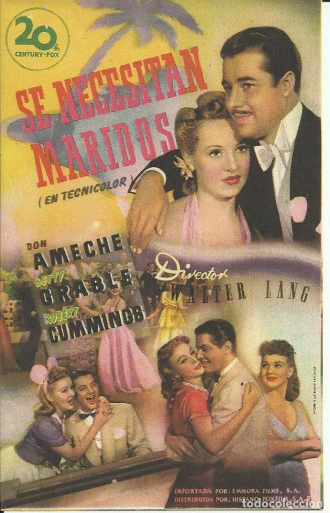 Cine: Programa Cine.Se Necesitan Maridos. - Foto 1