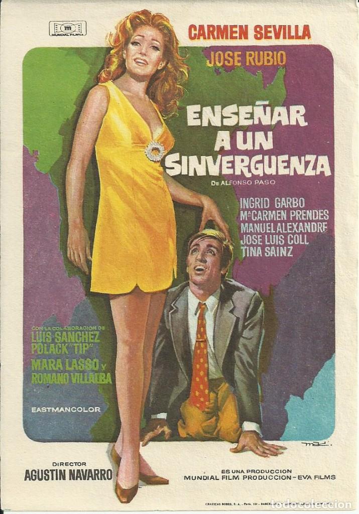 Cine: Programa Cine.Ense&ntilde;ar A Un Sinverguenza. - Foto 1
