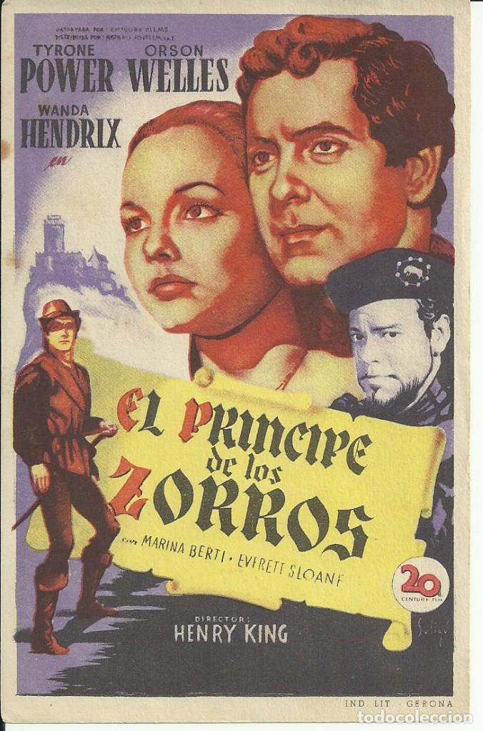 Cine: Programa Cine.El Principe De Los Zorros. - Foto 1