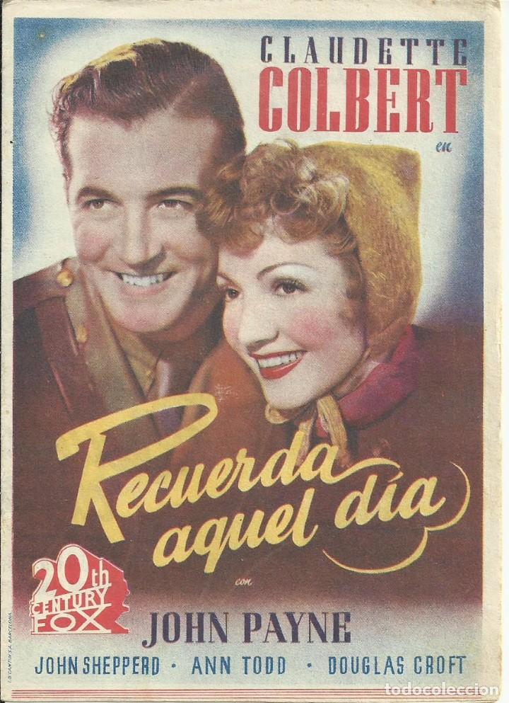 Cine: Programa Cine Doble.Recuerda aquel Dia. - Foto 1