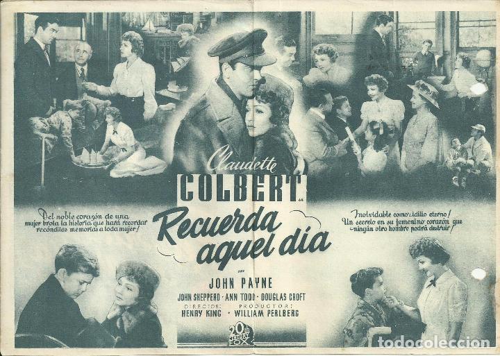 Cine: Programa Cine Doble.Recuerda aquel Dia. - Foto 2