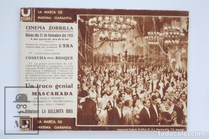 Cine: Programa de Cine Doble - Mascarada - U Films, 1935 - Foto 5