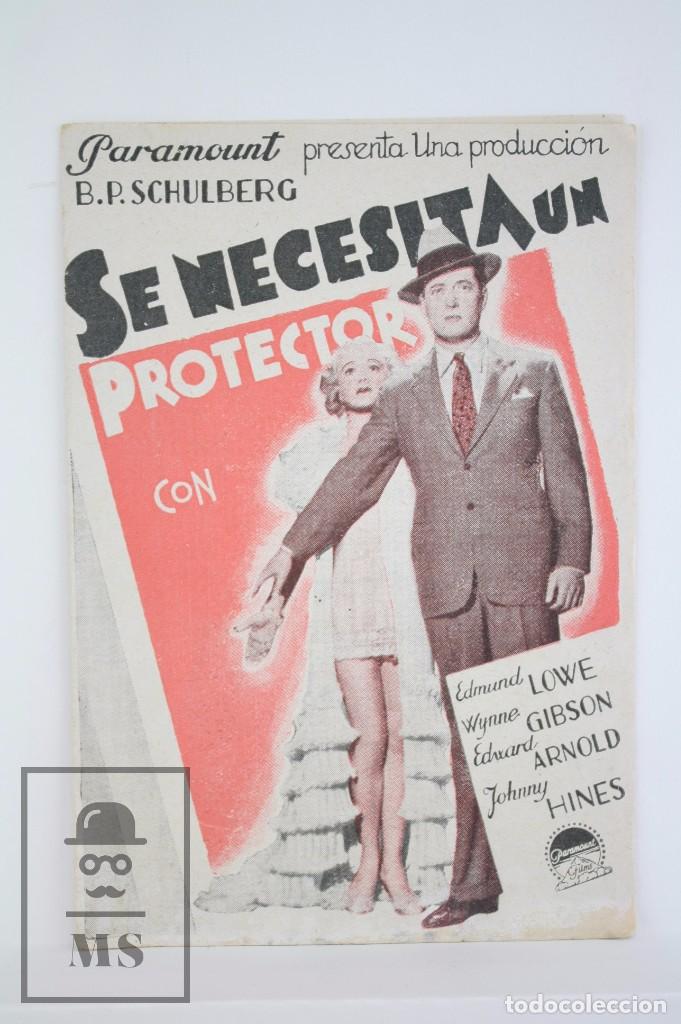 Cine: Programa de Cine Doble - Se Necesita un Protector - Paramount Films, 1935 - Foto 1