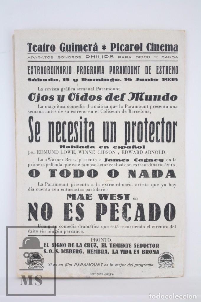 Cine: Programa de Cine Doble - Se Necesita un Protector - Paramount Films, 1935 - Foto 3